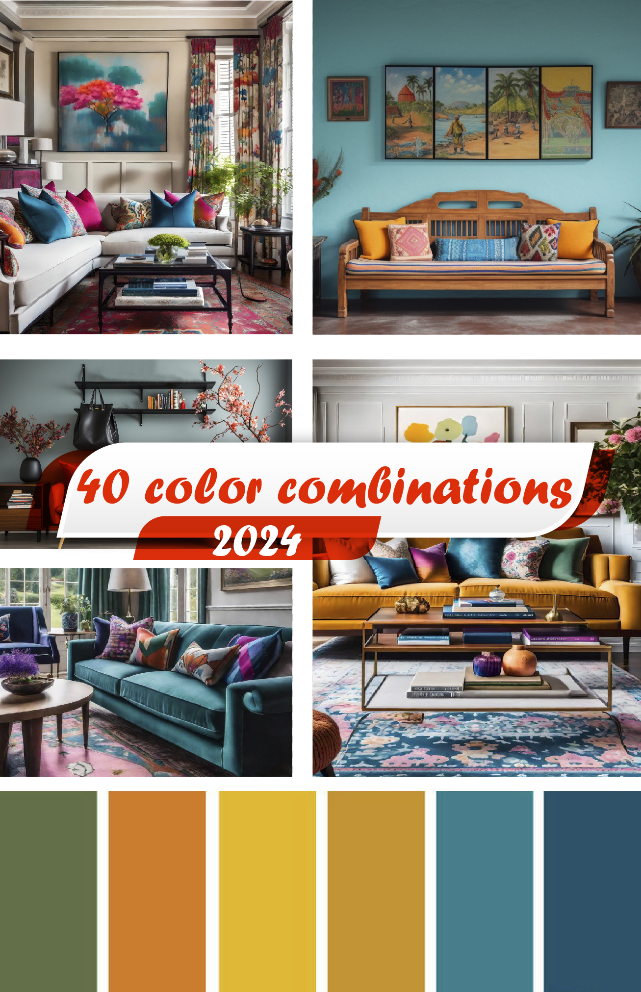 40 best two colour combination for living room